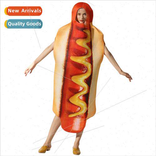 Halloween party costumes hot dog cosplay costumes stage perm