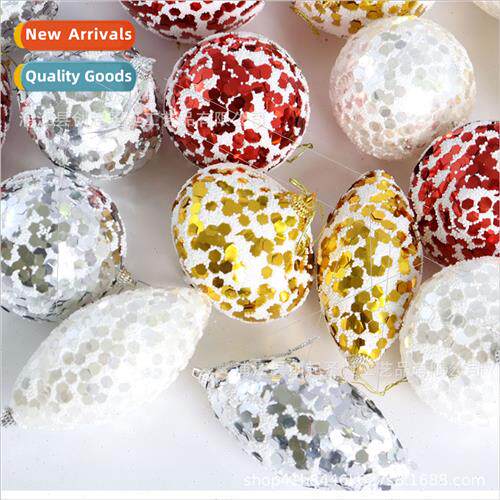 Christmas decorations hanging ball sticker diamond glter foa