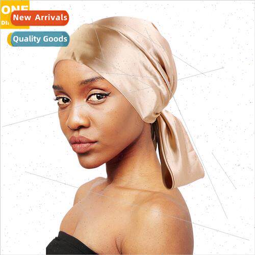 Satin Tie HeadbHat Faux lk Fluttering BHair Care Hat TJM-226