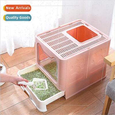 Pet Shop tter Pan Enclosed Drawer Folding tter Pan Large Spl