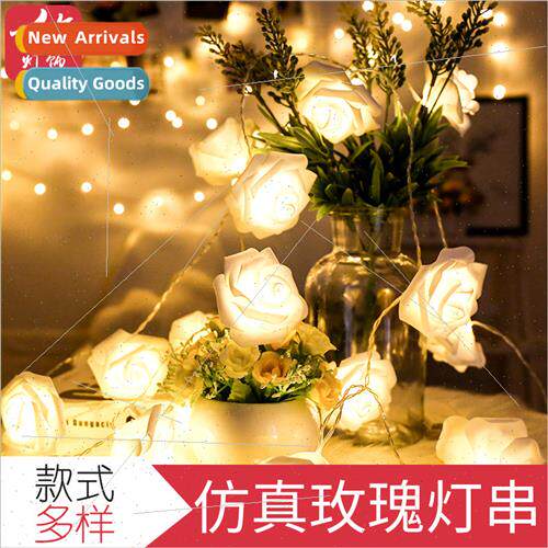 LED simulation rose small colorful lights Valentine Day wedd