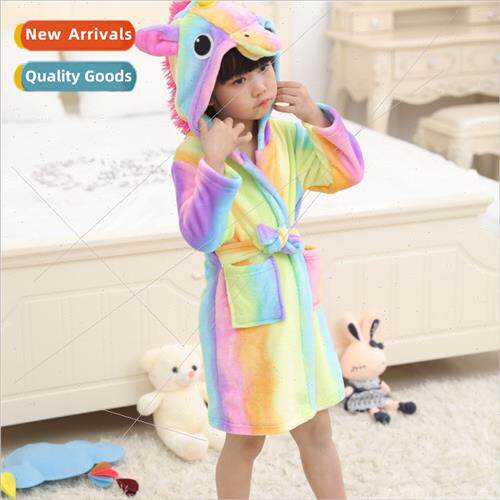 New facecloth children Pegasus bright rainbow bathrobe rainb