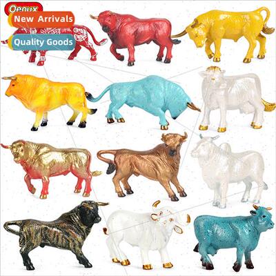 Wild animal model children gift toys succulent cake ornament