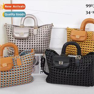 tote bag versatile 2023 shoulder woven single crossbo niche