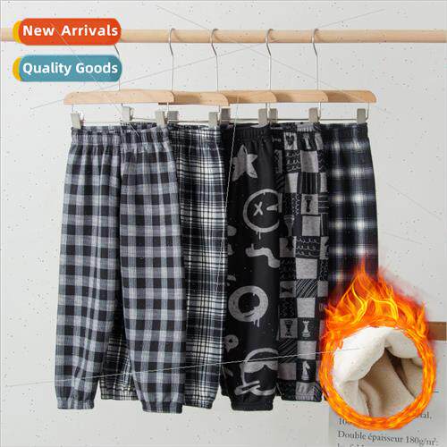 2023 fall winter new children padded casual pants small medi