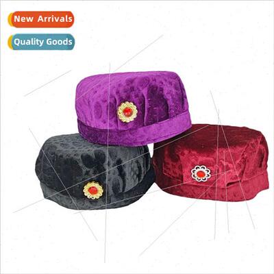 80 years old women birthday hat fine jewel pleated cap elder