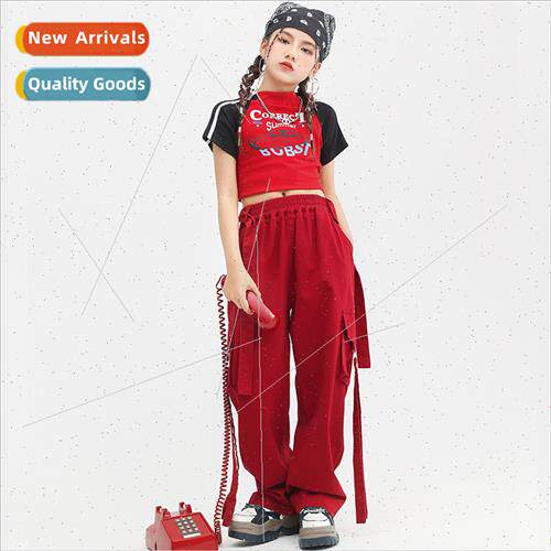 Jazz dance costume girls new work pants short top su less ch