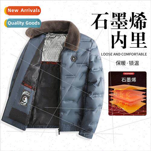 Cotton clothing graphene warm jacket fall winter men fashion