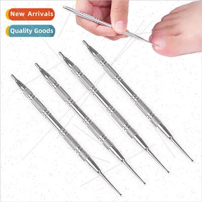 Stainless steel double head manicure tools clean nail groove