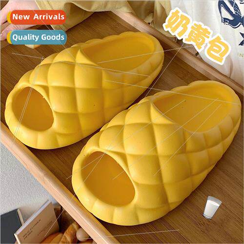 Japan solid color new bread a word slippers summer EVA ad sh