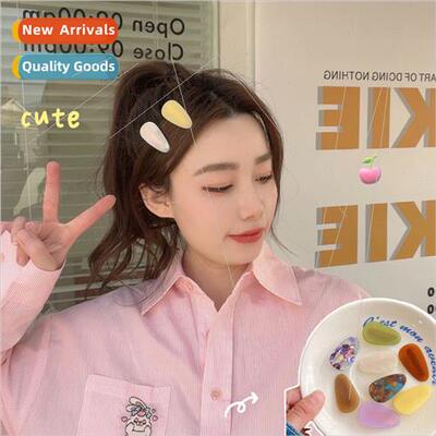 2 pack Korea  simple acetate teardrop duckbill clip set smal