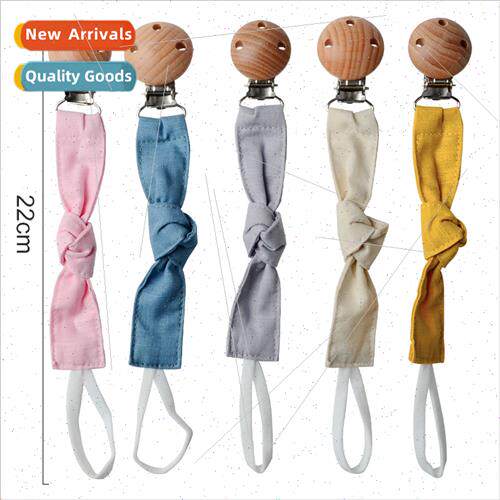 Baby soother beech wood pacifier chain pacifier clip teether