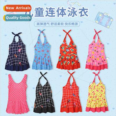 Childrens swimsus 2023 summer new one-piece Yankee cartoon p