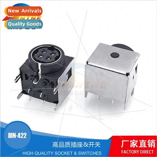 S terminal female chassis connector large 4 pole S terminal - 实物图