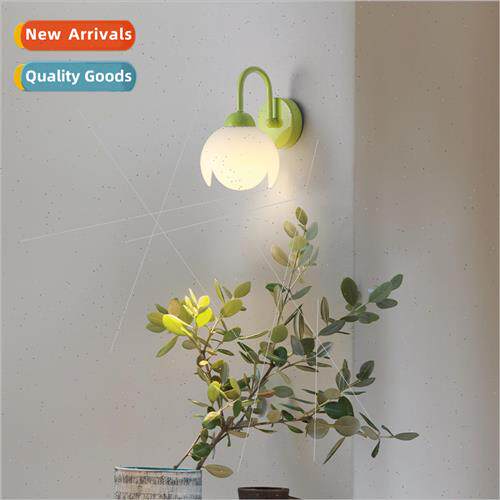mple cream wind flower lamp Scandinavian study bedroom eye p