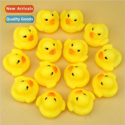 Mini yellow duck baby pinch call summer water toys yellow ba