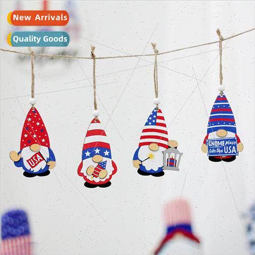 New Product American Independence Wooden Decorations Faceles