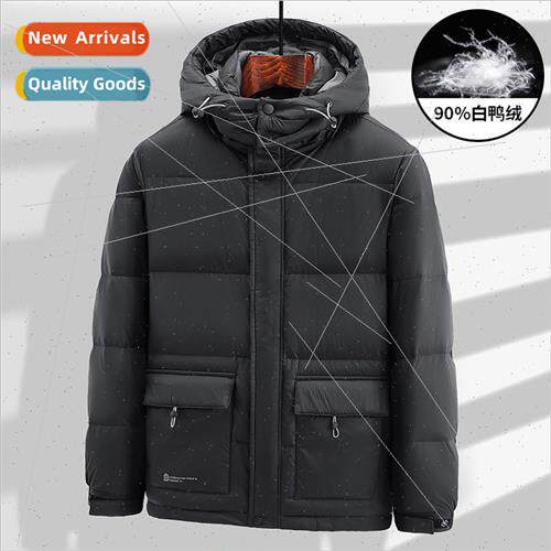 L-8XL winter large size hooded down jacket men women can tak