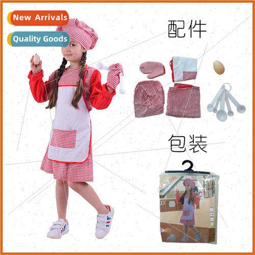 Childrens female chef clothes girls play house kchen toys gi
