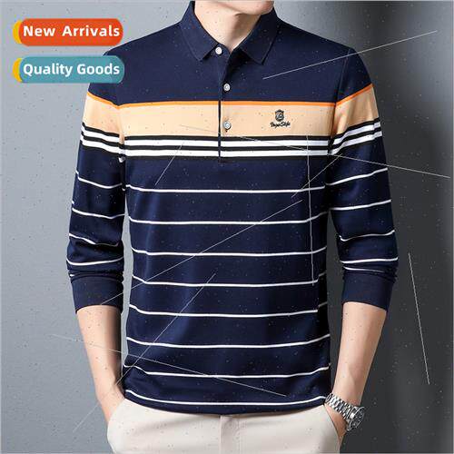Long-sleeved men 2022 fall new Polo shirt business casual st