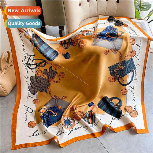 2022 new Korea  bag pattern fashion  silk scarf simulation s