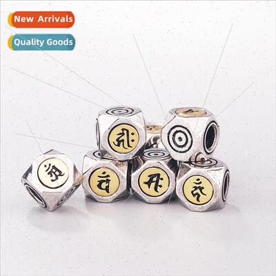 Plated 925 silver frosted natal buddha zodiac eight guardian