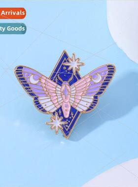 Europe Uned States new purple butterfly brooch moon god mess