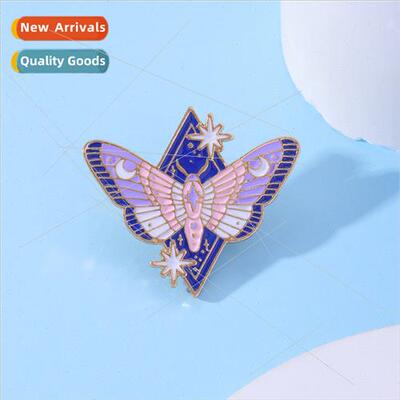 Europe Uned States new purple butterfly brooch moon god mess