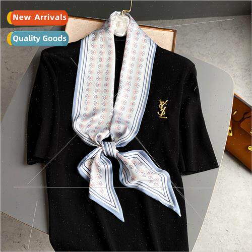 2022 Spring Autumn new imation silk fashion collarbone decor