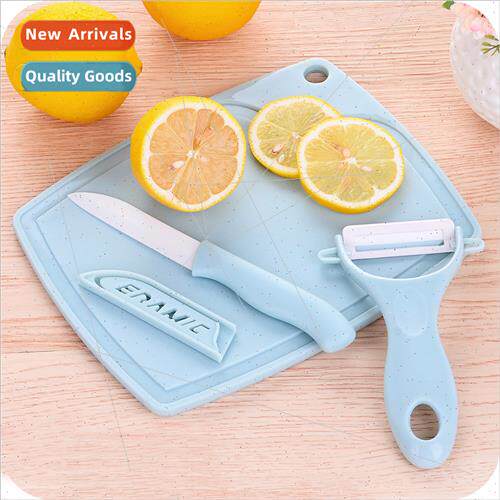 Imation Ceramic Fru Knife 3 pcs Set Cutting Board Vegetable