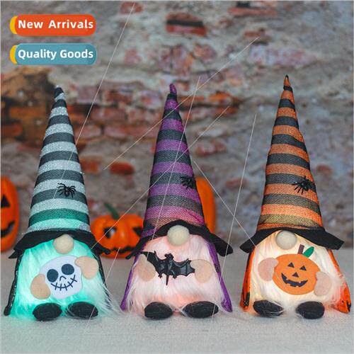 New Halloween light-up doll cape faceless old man doll ghost
