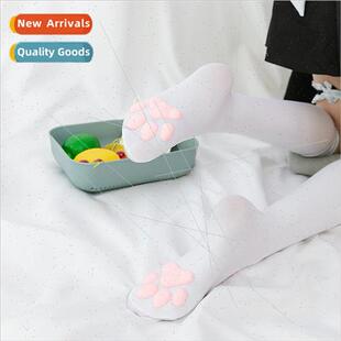 Cats Footprint Flesh Cus Cat Socks Stockings Paw mulation