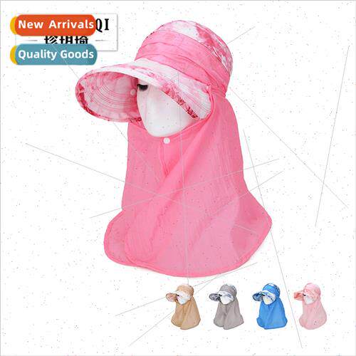 Summer multifunctional sunscreen beach hat hat top removable