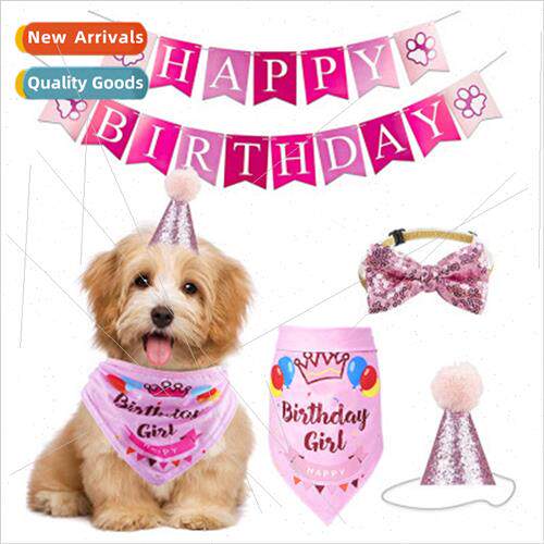Dog Birthday Pull Flag Pull Flower Ceremony Decoration Arran