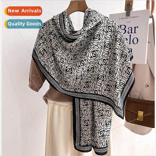 Shawl fall winter silk scarf scarf female winter small fragr