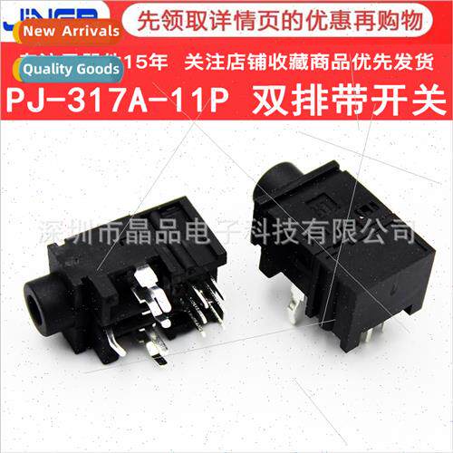 PJ-317-11P audio interface female socket 3.5 headphone socke