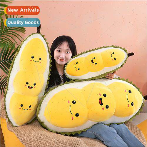 Cute durian bean pillow plush toys girls bed wh sleep cloth