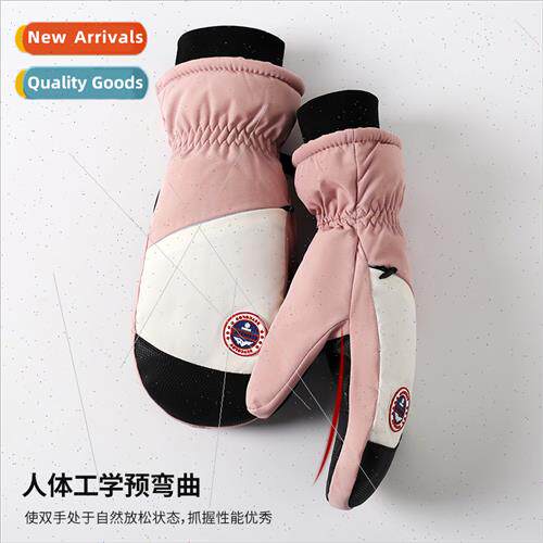Ski stuffy gloves womens outdoor sports riding waterproof wi