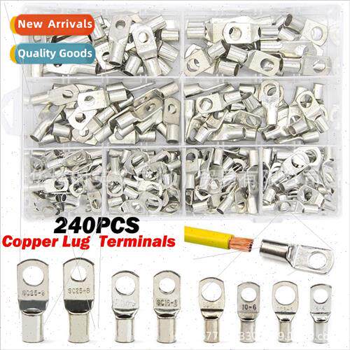 240PCS boxed copper tinned peephole terminal SC6-SC25 connec