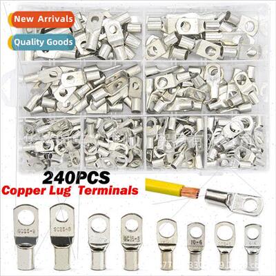 240PCS boxed copper tinned peephole terminal SC6-SC25 connec