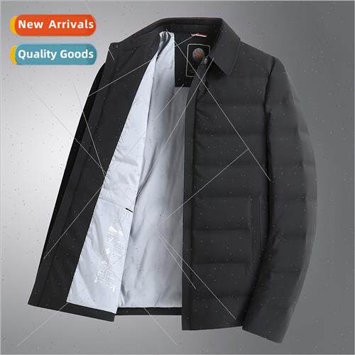 ght middle-aged elderly warm down jacket father installed wi