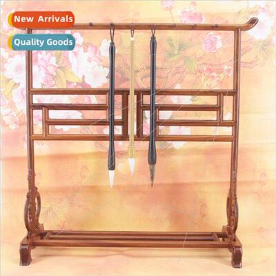 9 needles 18 hanging brush holder pen hanging rosewood woode