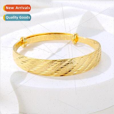 Wide Beveled Edge Frosted Bracelet Fashion Ladies Banquet HJ