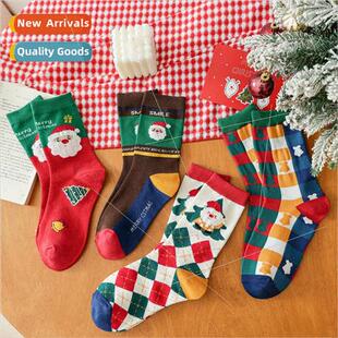 winter festive ins tide Santa Christmas socks Day