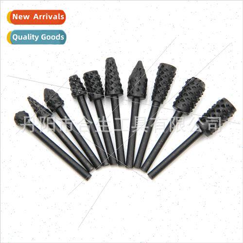 10pc fine handle wolf tooth rod 3mm rotary file set适用elect