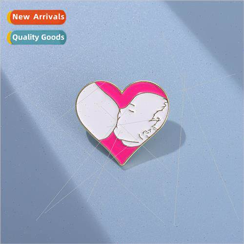 New design sense love lapel pin clothes backpack personalise