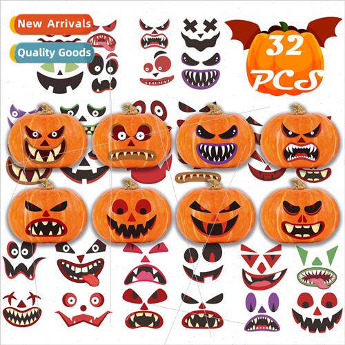 CM2108016 Halloween Stickers Pumpkin Emoji Stickers DIY Stic
