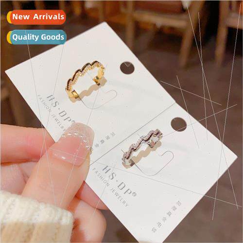 mple fashion sense oil drip small wave ring super flash atmo