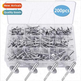 cap flange break 200pcs aluminum large mandrel rivets boxed