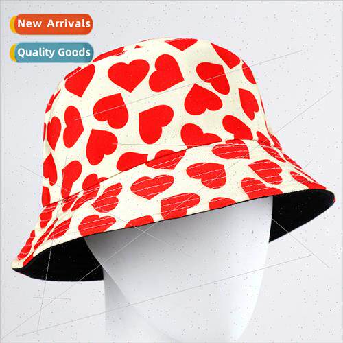 new double-sided printing love fisherman hat Europe Uned Sta